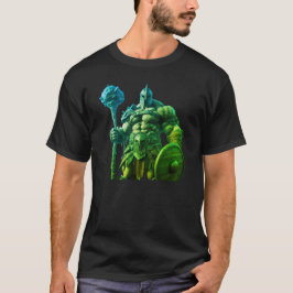 大きな木のクラブを持つビーストTシャツ Tシャツ