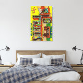 大きな木,カリフォルニア – 大きな文字のシーン キャンバスプリント (インサイチュ (寝室))