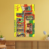 大きな木,カリフォルニア – 大きな文字のシーン キャンバスプリント (インサイチュ (リビング))