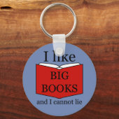 大きな本が好き キーホルダー (正面)
