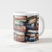 大きな本が好き ジャンボコーヒーマグカップ (正面右)