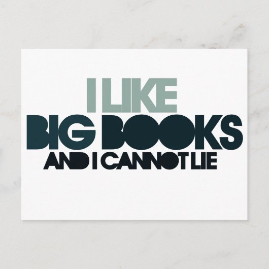 大きな本が好き ポストカード (正面)
