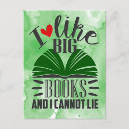 大きな本が好き ポストカード