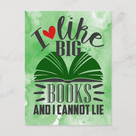 大きな本が好き ポストカード (正面)
