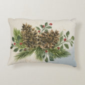 大きな松の円錐枕 アクセントクッション (裏面)