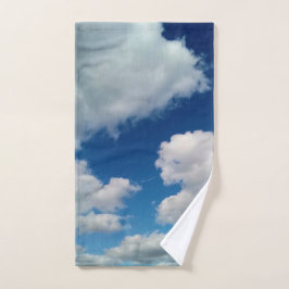 大きな柔らかい雲 ハンドタオル