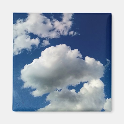 大きな柔らかな雲 マグネット (正面)