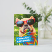 大きな棒つきキャンデー インビテーションポストカード (スタンド正面)