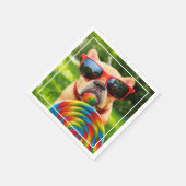 大きな棒つきキャンデー スタンダードカクテルナプキン (角)