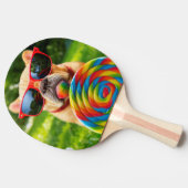 大きな棒つきキャンデー 卓球ラケット (横)