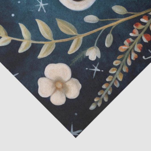 大きな森林生物花模様切り離し 薄葉紙 (詳細)