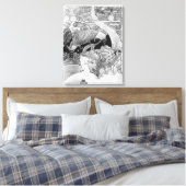 大きな樫の木が切り倒されている キャンバスプリント (インサイチュ (寝室))