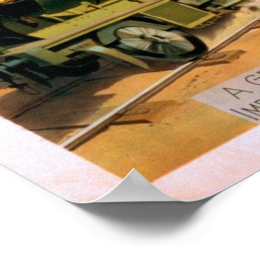 大きな機関車が走る劇場 ポスター (角)