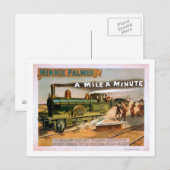 大きな機関車が走る劇場 ポストカード (正面/裏面)