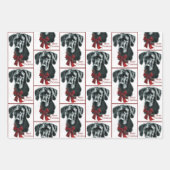 大きな正気のクリスマス ラッピングペーパーシート (正面)