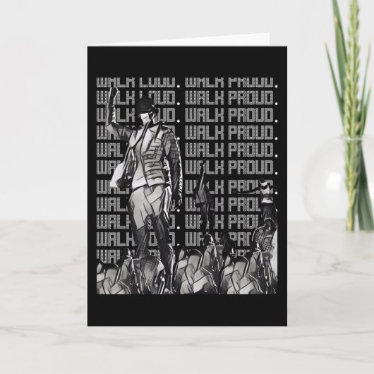 大きな歩き誇りを持った方 カード (正面)