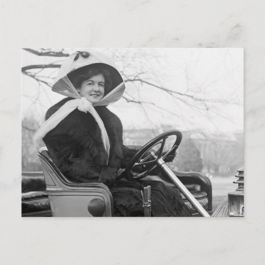 大きな毛皮のコート、1900年代初期 ポストカード (正面)