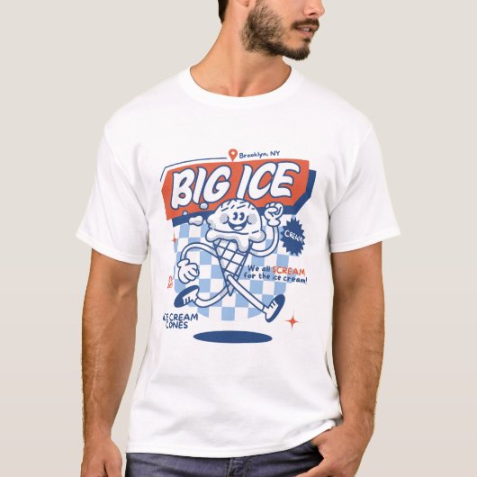 大きな氷 Tシャツ (正面)