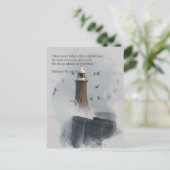 大きな波が灯台を襲った ポストカード (スタンド正面)