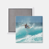 大きな波の磁石をサーファーする マグネット (正面/裏面)