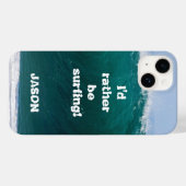 大きな波むしろサーフィン携帯電話のカバー Case-Mate iPhoneケース (裏面 (横))