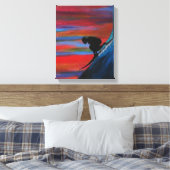 大きな波 キャンバスプリント (インサイチュ (寝室))