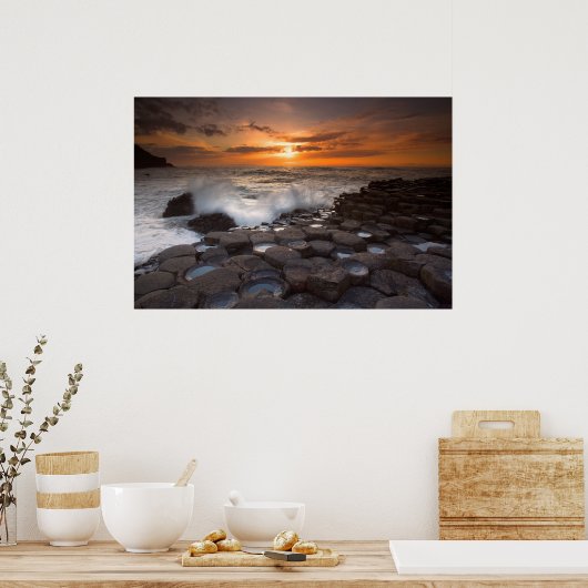 大きな波 ポスター (キッチン)