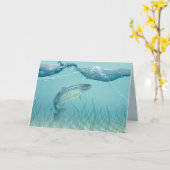 大きな海 カード (黄色い花)