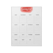 大きな涙遠くにの食料品一覧Vermillion Water color ノートパッド (回転)