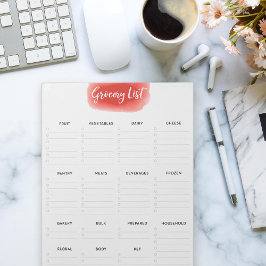 大きな涙遠くにの食料品一覧Vermillion Water color ノートパッド