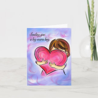 大きな温かいハグを送ります。 カード
