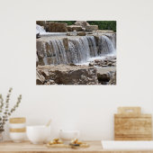 大きな滝のプリントサイカスタマイズズ ポスター (キッチン)