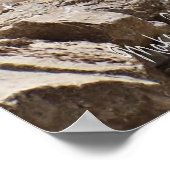 大きな滝のプリントサイカスタマイズズ ポスター (角)