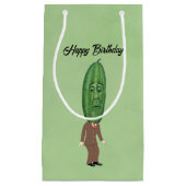 大きな漬物頭を持つ男は顔グリーンを驚かせた スモールペーパーバッグ (正面)