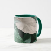 大きな濃い葉模様 マグカップ (正面右)