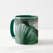 大きな濃い葉模様 マグカップ (正面左)