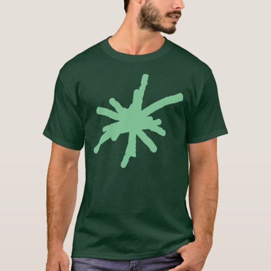 大きな火花 – 薄緑 Tシャツ (正面)