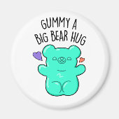 大きな熊のハグキャンディおもしろいパンをグミー マグネット (正面)