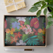 大きな熱帯花ハイビスカスデクページ 薄葉紙 (ギフト)