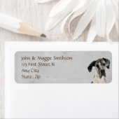 大きな犬のペット動物ラベル ラベル (インサイチュ)