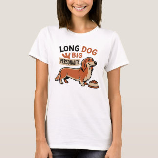 大きな犬の大きな個性 カートゥーン Tシャツ