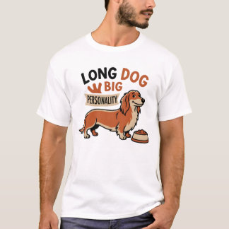大きな犬の大きな個性 カートゥーン Tシャツ