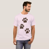 大きな犬の足跡 Tシャツ (正面フル)
