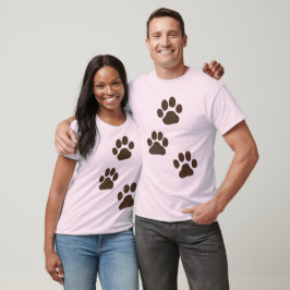 大きな犬の足跡 Tシャツ
