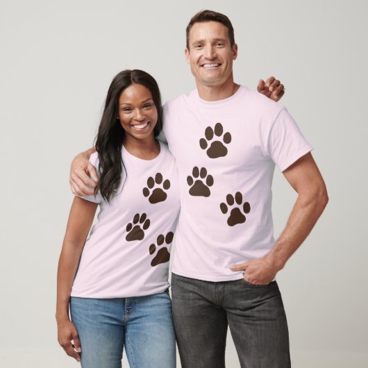 大きな犬の足跡 Tシャツ (ユニセックス)