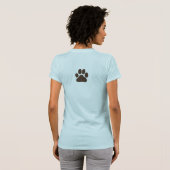 大きな犬の足跡 Tシャツ (裏面フル)