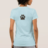 大きな犬の足跡 Tシャツ (裏面)