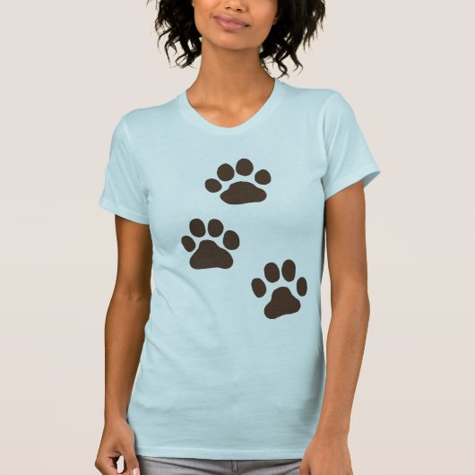 大きな犬の足跡 Tシャツ (正面)