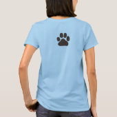 大きな犬の足跡 Tシャツ (裏面)