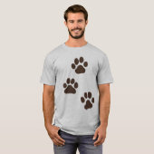 大きな犬の足跡 Tシャツ (正面フル)